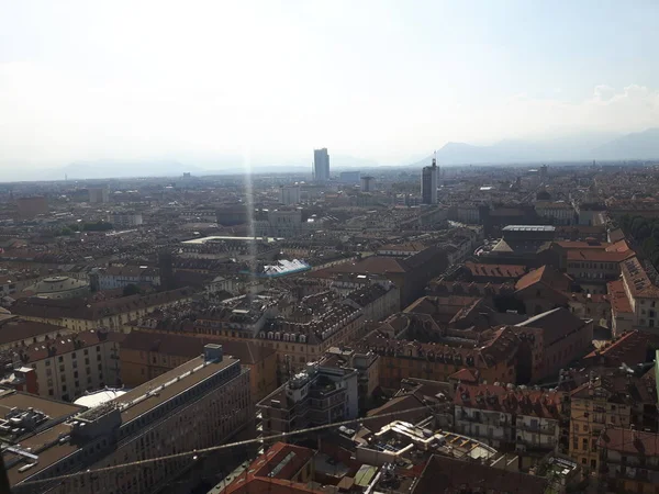 Une Photographie Étonnante Ville Turin Italie Dans Les Jours Été — Photo