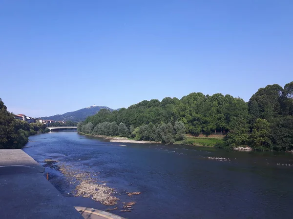 Μια Καταπληκτική Φωτογραφία Της Πόλης Του Τορίνο Από Την Ιταλία — Φωτογραφία Αρχείου