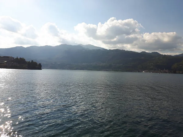 Erstaunliche Reise Piemont Mit Einem Unglaublichen Blick Auf Den See — Stockfoto