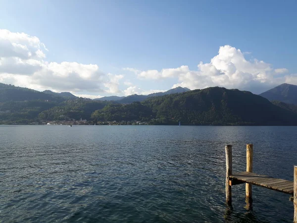 Geweldige Reis Piemonte Met Een Prachtig Uitzicht Naar Het Lake — Stockfoto