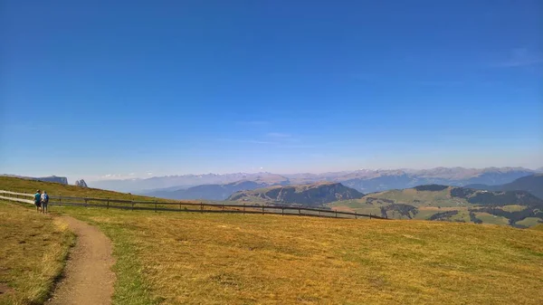 Fantastisk Bildtext Över Bergen Trentino Med Fantastisk Utsikt Till Dolomiterna — Stockfoto