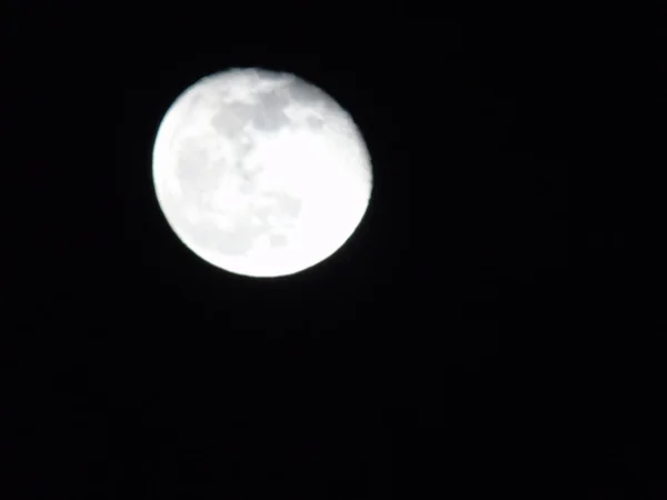 Amazing Photography Full Moon City Genova Night Great Clear Sky — Stock Photo, Image