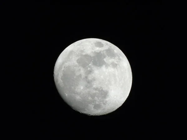 Amazing Photography Full Moon City Genova Night Great Clear Sky — Stock Photo, Image
