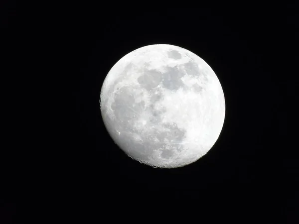 Amazing Photography Full Moon City Genova Night Great Clear Sky — Stock Photo, Image