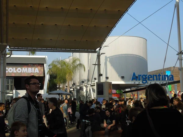 Milão Itália 2015 Algumas Fotografias Antigas Expo Milão Algumas Legendas — Fotografia de Stock