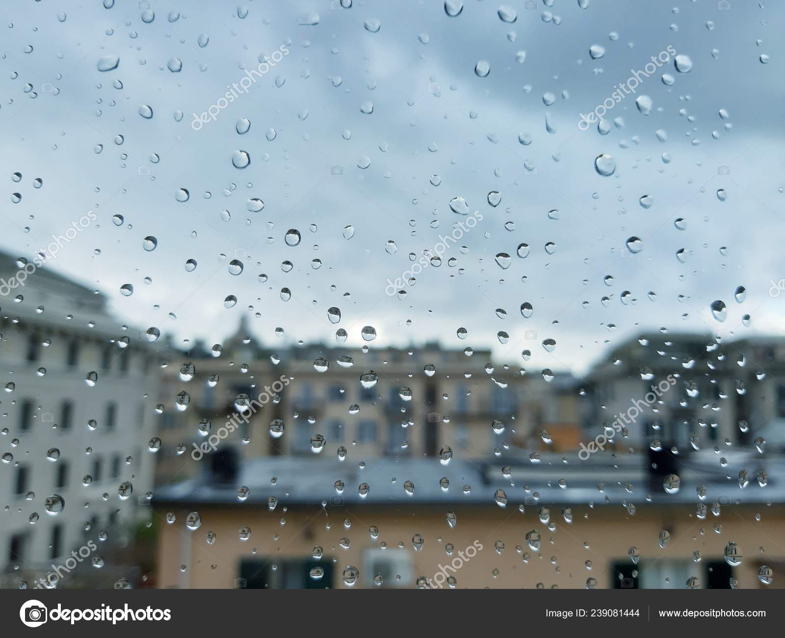 Rome Italy 18 Amazing Caption Waterdrop Effect Window Strong Rain Stock Photo Image By C Yohananegusse