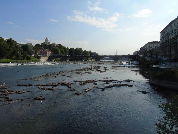 Turin Italien 2018 Eine Erstaunliche Aufnahme Der Stadt Turin Aus — Stockfoto