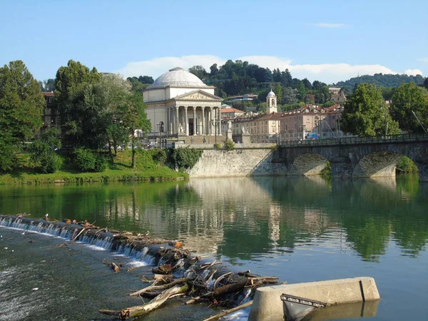 Torino Italia 2018 Utrolig Høstdag Fra Torino Åsene Byen Flott – stockfoto