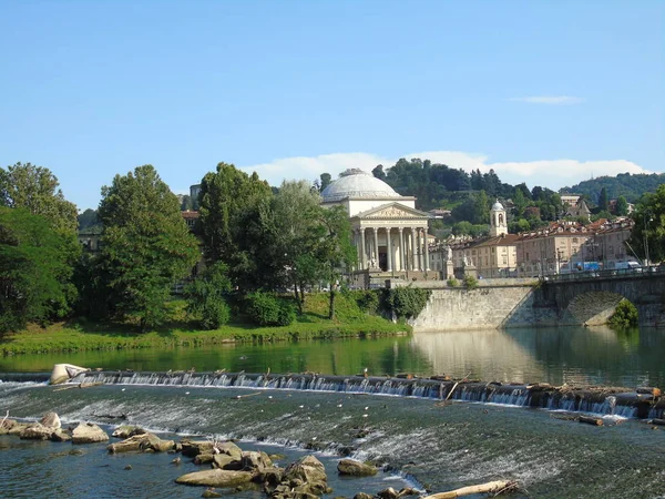 Torino Italia 2018 Utrolig Høstdag Fra Torino Åsene Byen Flott – stockfoto