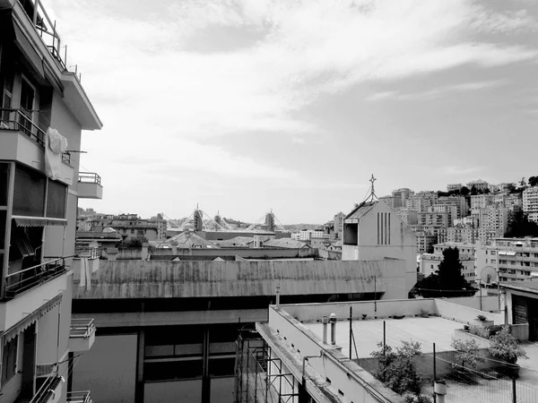 Genova Italy 2018 Amazing Caption Skyscrapers City Genoa Winter Days — Stock Photo, Image