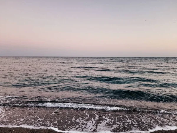 Genua Italien 2019 Eine Erstaunliche Bildunterschrift Des Sonnenuntergangs Über Dem — Stockfoto