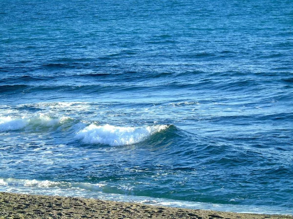 Genova Italy 2019 Amazing Caption Small Waves Beautiful Sunset Incredible — Stock Photo, Image