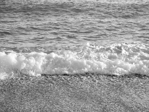 Genova Itália 2019 Uma Incrível Legenda Pequenas Ondas Belo Pôr — Fotografia de Stock