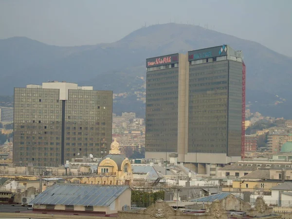 Gênes Italie 2019 Une Légende Étonnante Ville Gênes Des Collines — Photo