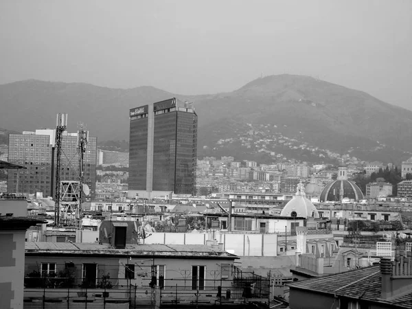 Genova Italië 2019 Een Verbazingwekkende Bijschrift Van Stad Genua Uit — Stockfoto