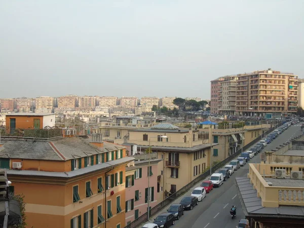 Gênes Italie 2019 Une Légende Étonnante Ville Gênes Des Collines — Photo