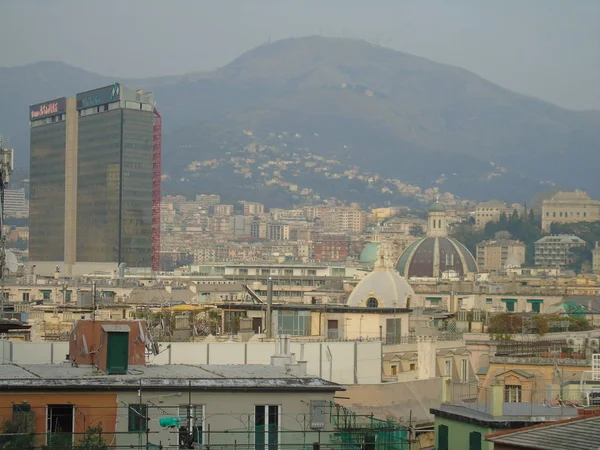 Gênes Italie 2019 Une Légende Étonnante Ville Gênes Des Collines — Photo