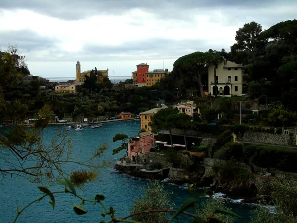 Portofino Italië Mei 2019 Prachtige Portofino Met Kleurrijke Huizen Villa — Stockfoto