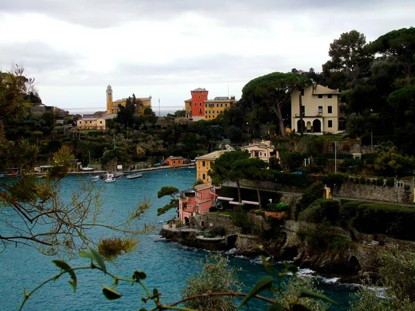 Portofino Italia Mayo 2019 Hermoso Portofino Con Coloridas Casas Villas — Foto de Stock