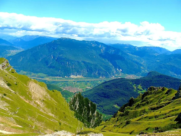 Val Badia Italië 2019 Een Verbazingwekkend Bijschrift Van Dolomieten Van — Stockfoto