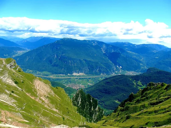Val Badia Italië 2019 Een Verbazingwekkend Bijschrift Van Dolomieten Van — Stockfoto