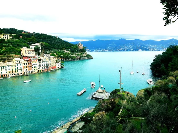 Liguria Italia 2019 Viajando Por Costa Liguria Los Días Verano — Foto de Stock