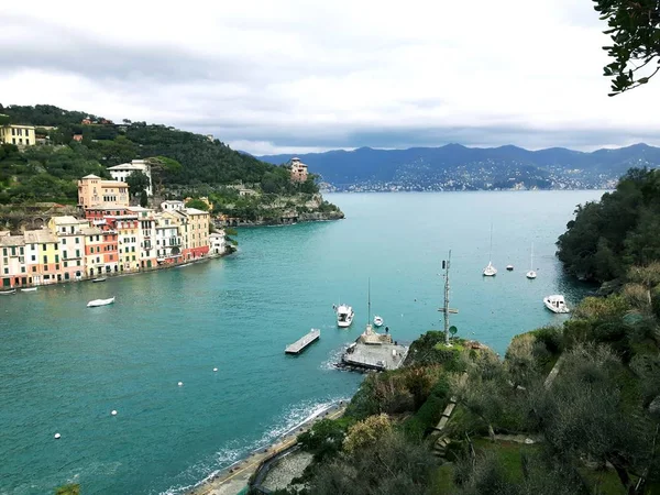 Ligúria Itália 2019 Viajando Redor Litoral Liguriano Dias Verão Com — Fotografia de Stock