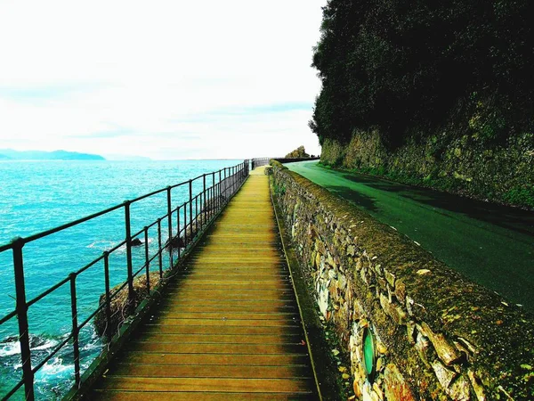 Baía Bonita Com Casas Coloridas Portofino Ligúria Itália — Fotografia de Stock