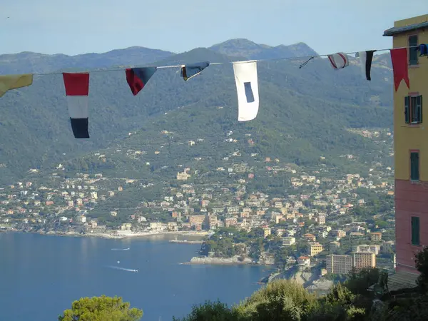 Portofino Italy 2019 Beautiful Bay Colorful Houses Portofino Sumer Days — стоковое фото