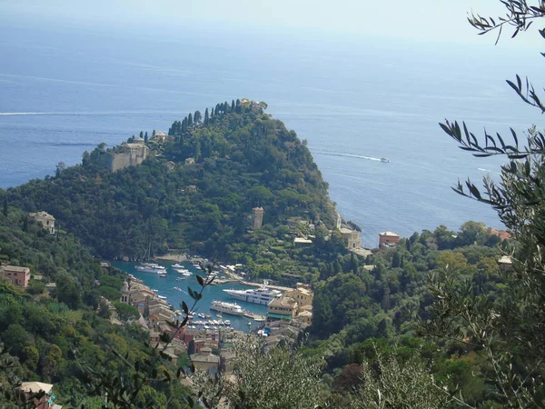 Portofino Italy 2019 Beautiful Bay Colorful Houses Portofino Sumer Days — Stock Photo, Image