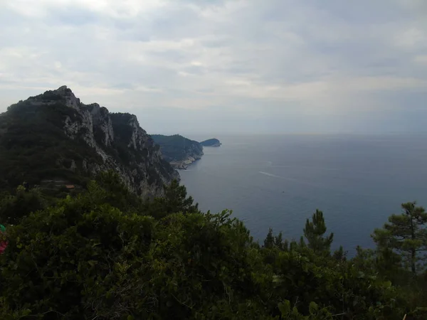 Portovenere Italia 2019 Fantástico Panorama Primaveral Portovenere Espléndida Escena Vespertina — Foto de Stock