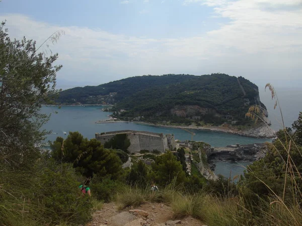 Portovenere Italie 2019 Fantastique Panorama Printanier Ville Portovenere Splendide Scène — Photo