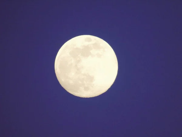 Genova Italy 2019 Amazing Photography Full Moon City Genova Night — Stock Photo, Image