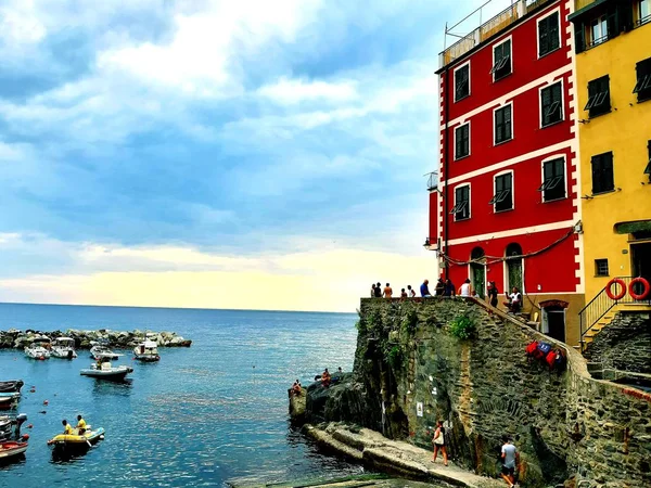 Ligurië Italië 2019 Reizen Rond Ligurische Kust Zomerdagen Met Prachtig — Stockfoto