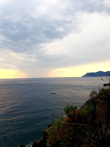 Ligurie Italie 2019 Voyager Autour Mer Ligure Dans Les Jours — Photo