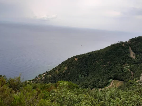 Portovenere Italia 2019 Fantástico Panorama Primaveral Portovenere Espléndida Escena Vespertina — Foto de Stock