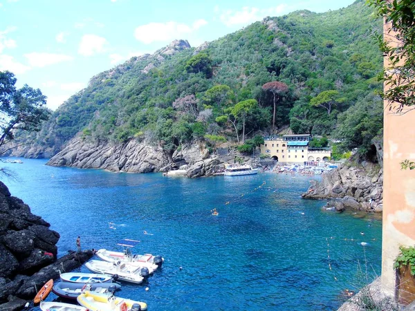 Λιγουρία Ιταλία 2019 Μια Εκπληκτική Λεζάντα Της Παραλίας Της Λιγουρίας — Φωτογραφία Αρχείου