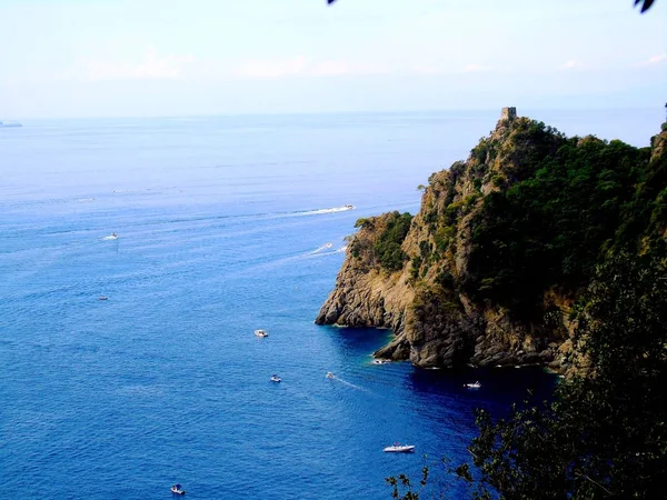 Liguria Italia 2019 Subtítulo Increíble Costa Liguria Con Hermoso Cielo — Foto de Stock