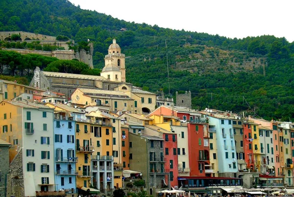 이탈리아 포르토베네레 포르토베네레 마을의 환상적인 파노라마 지중해 리구리아 스페치아 이탈리아 — 스톡 사진