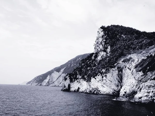 Portovenere Itália 2019 Fantástico Panorama Primavera Cidade Portovenere Esplêndida Cena — Fotografia de Stock