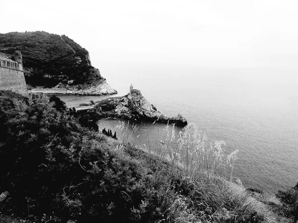 Portovenere 2019 Fantastico Panorama Primaverile Della Città Portovenere Splendido Scenario — Foto Stock