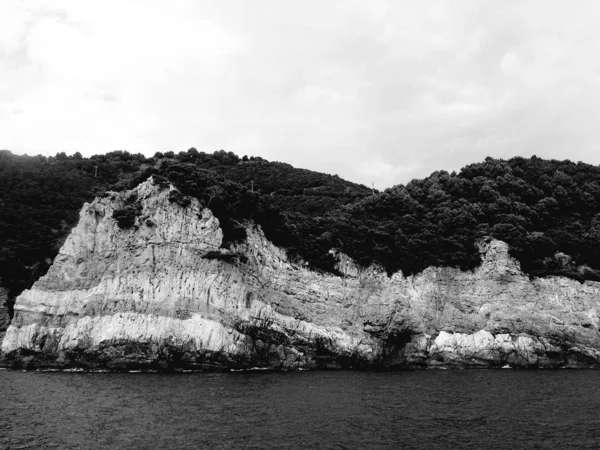 Portovenere Itálie 2019 Fantastické Jarní Panorama Města Portovenere Nádherná Večerní — Stock fotografie