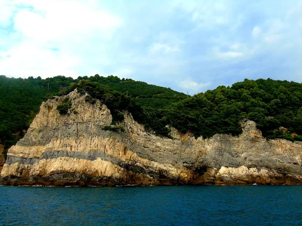 Portovenere Itália 2019 Fantástico Panorama Primavera Cidade Portovenere Esplêndida Cena — Fotografia de Stock