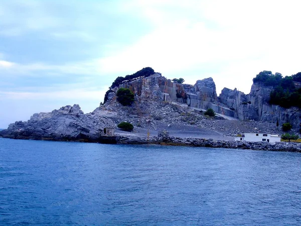 Portovenere Włochy 2019 Fantastyczna Wiosna Panorama Miasta Portovenere Wspaniała Scena — Zdjęcie stockowe