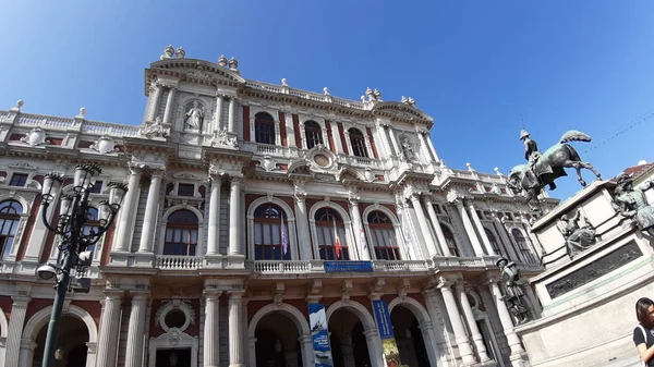 Turin Italy 2019 Beautiful Caption City Mole Antoneliana Detailde Photography — Stockfoto