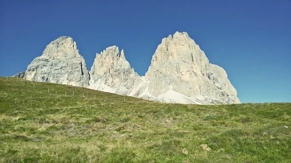 Wspaniały Widok Szczyt Secedy Trentino Alto Adige Alpy Dolomitowe Południowy — Zdjęcie stockowe