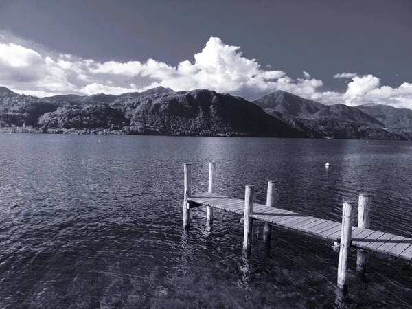 Piemonte Italia 2020 Hermosa Leyenda Del Lago Orta Los Días — Foto de Stock