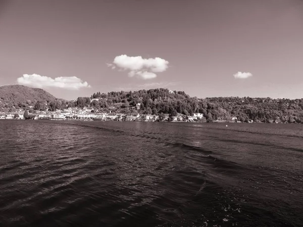 Piemonte Italy 2020 Beautiful Caption Lake Orta Summer Days Piemonte — стоковое фото