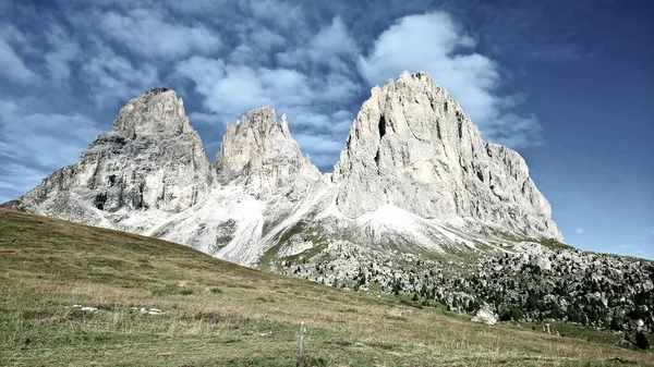 Trentino Alto Adige Włochy 2020 Ceniczne Alpejskie Miejsce Magicznymi Górami — Zdjęcie stockowe
