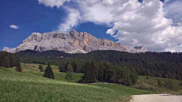 Trentino Alto Adige Italia 2020 Increíble Vista Sobre Pico Seceda — Foto de Stock